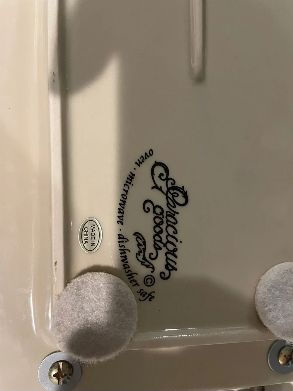 Cream Ceramic Wall-Mounted Trio with Ornate Brown Metal Lids